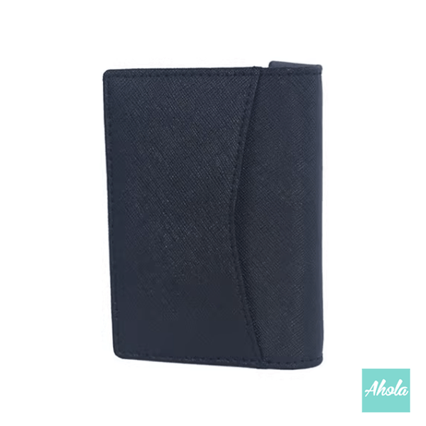 【Zenga】Genuine Leather Fold Card Wallet 牛皮燙金壓字卡包
