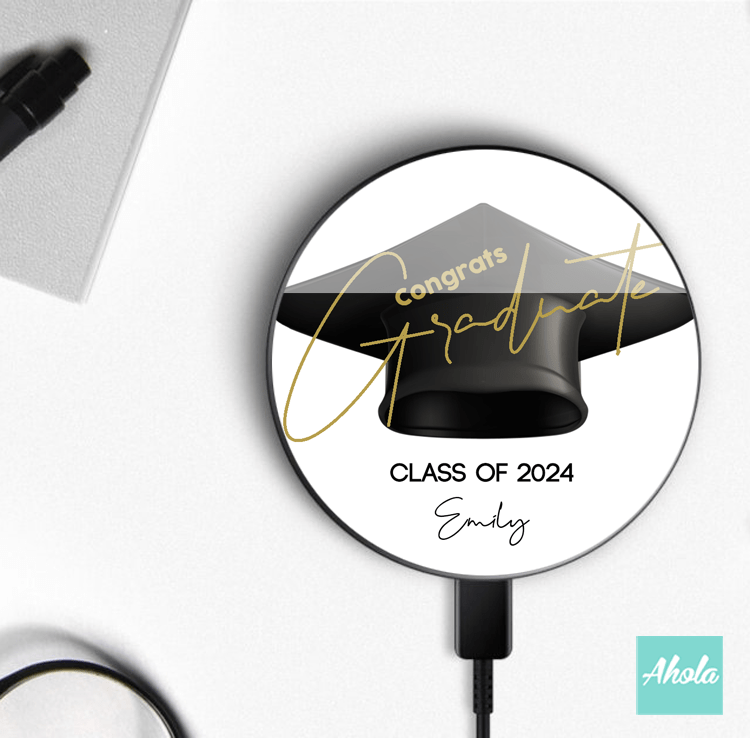 【Congrats Graduate】15W Ultra thin FastWireless Charger Pad 恭喜畢業名字無線差電板