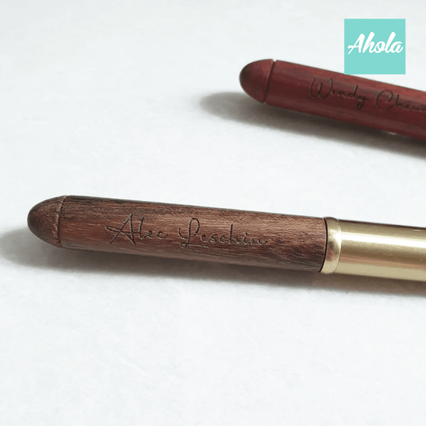 【Stylo】Engraved Wooden Pen 刻字木製原子筆