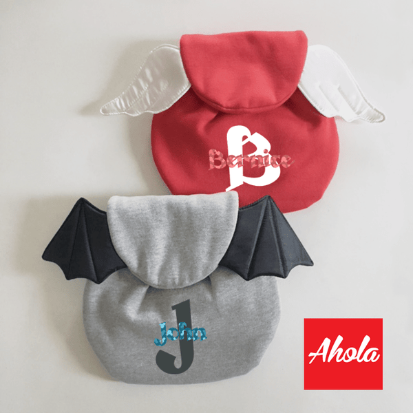 【Big Initial】 Wings Toddler Backpack 幼童翅膀背包 📣此產品新年前出貨已截單, 由1月21號至2月14號落單將會在3月頭/中寄出 - Ahola