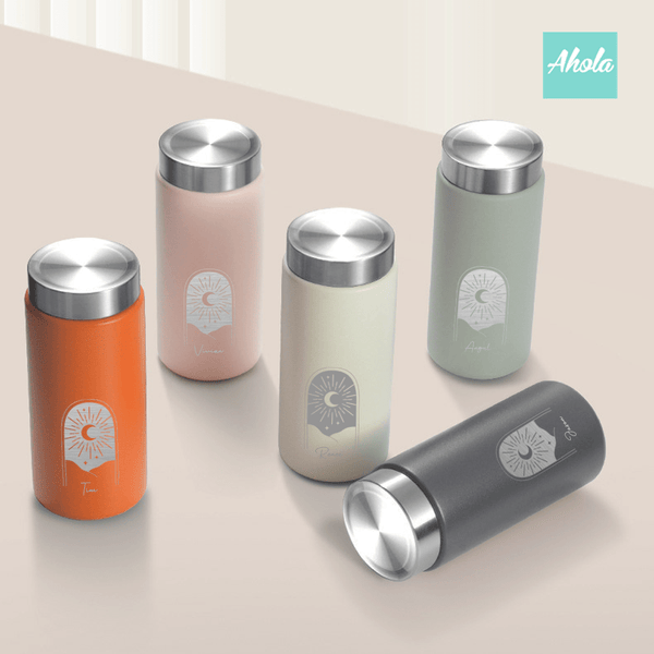 【Macaroon】 Engraved Mini Stainless Steel Hot or Cold Bottle 刻名不鏽鋼迷你保冷/保温樽