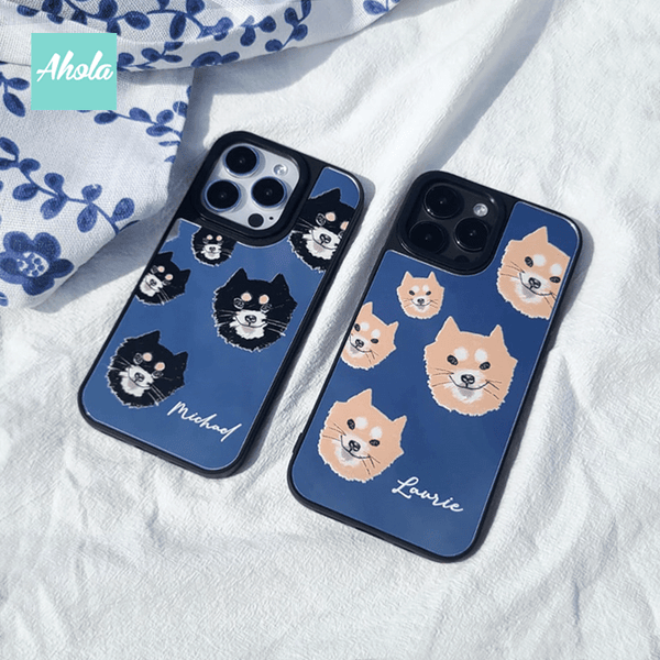 【Shiba Inu】Protective Mirror Phone Case 全包邊柴犬鏡面名字電話殼