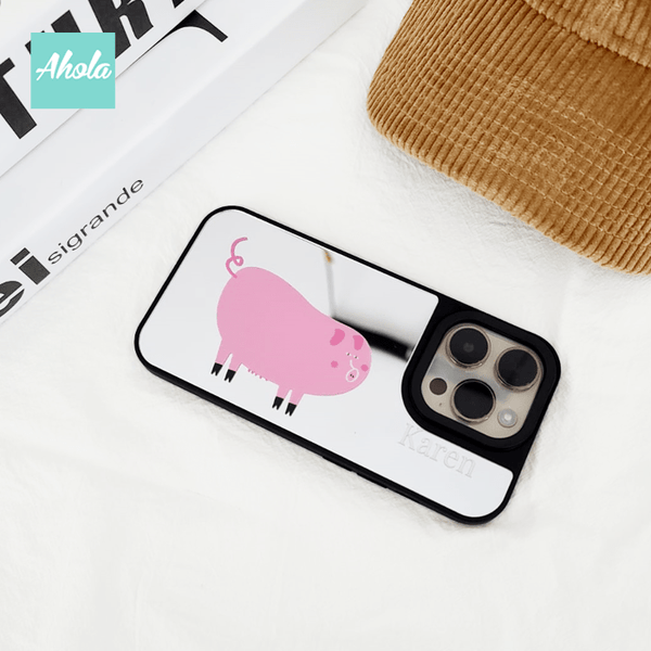 【Animal Party】Protective Mirror Phone Case 全包邊動物鏡面名字電話殼