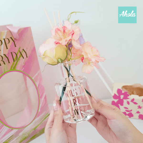 【Me+You=Love】Floral Reed Diffuser with Essential Oils 小花束香薰擴香瓶