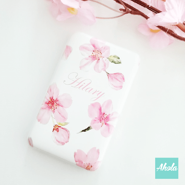 【Cherry Blossom】Portable Power Bank with built-in wire 櫻花內置線便攜式差電器 - Ahola