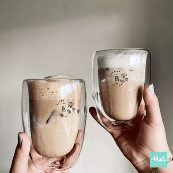 【Lify】Personalizable Double Wall Clear Glass Mug 雙層透明玻璃杯