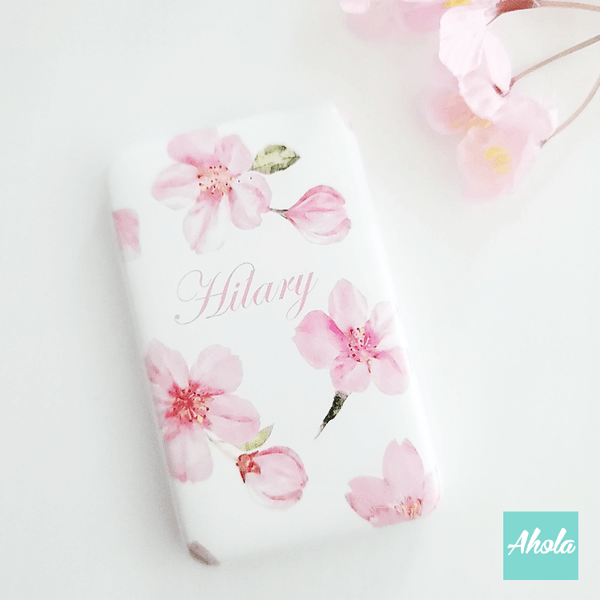 【Cherry Blossom】Portable Power Bank with built-in wire 櫻花內置線便攜式差電器 - Ahola