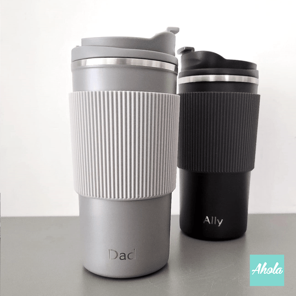 【Argo】 Engraved Stainless Steel Hot or Cold Coffee Cup 刻名不鏽鋼保冷/保温咖啡杯