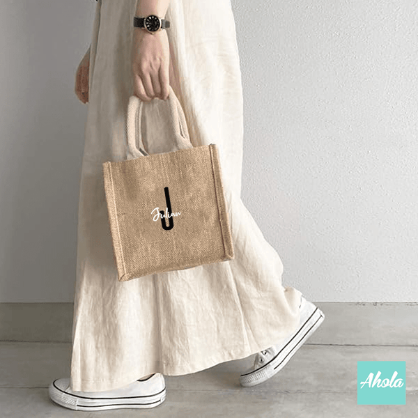 【Daily】Burlap tote bag 粗麻布手提袋