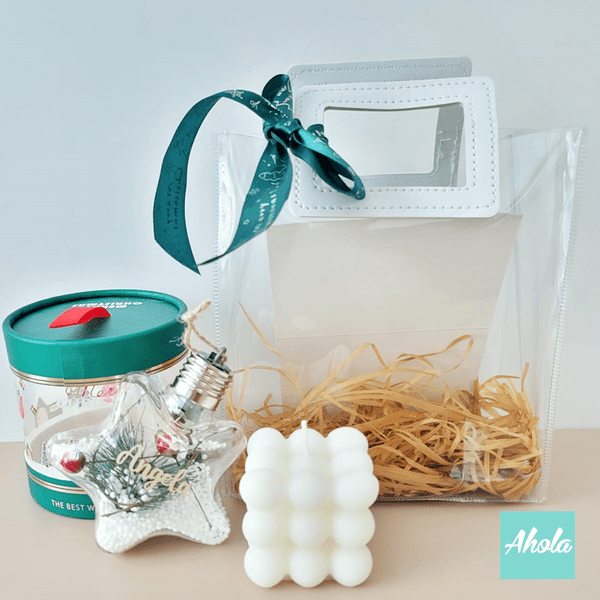 【Rituals】Christmas Built-in Lighting Baubles and Scented candle gift set 星形名字可發光裝飾球+香氛蠟燭禮品套裝 (3-5個工作天完成)