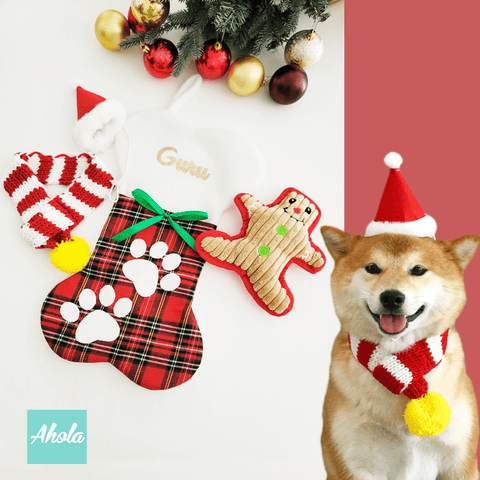 【Bones】Christmas Stocking with Accessories Set 骨頭聖誕襪玩具飾品套裝❄️聖誕限定的客製聖誕襪🐶 11/15截單，12月初到中寄出