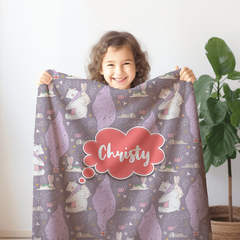 【Purple Fantasy】Ultra Soft Throw Blanket 紫色派對超柔軟短毛絨被