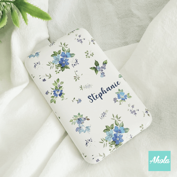 【Veronica Blue】Portable Power Bank with built-in wire 維羅妮卡藍花內置線便攜式差電器
