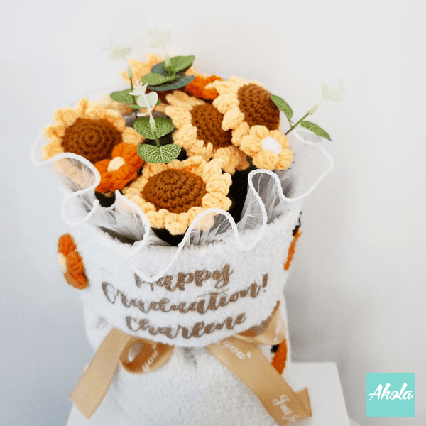 【Sunflowers】Crochet Flower Bouquet 向日葵針織花束