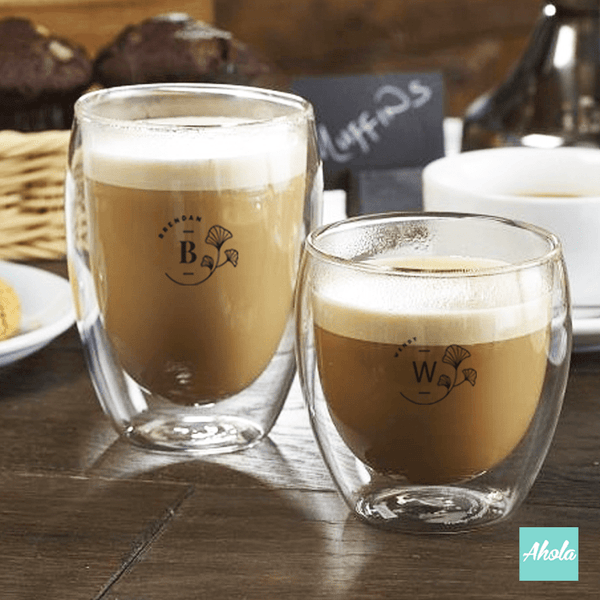 【Lify】Personalizable Double Wall Clear Glass Mug 雙層透明玻璃杯