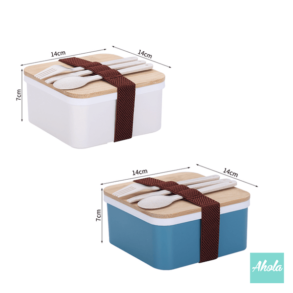 【Bento】Lunch Box with Utensils Set 刻字餐盒+餐具套裝