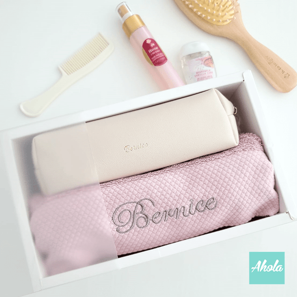 【Jouy】Makeup Bag + Towel Gift Set 化妝包+毛巾禮盒套裝