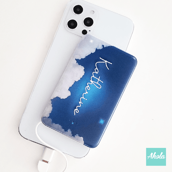 【Dreamy Sky】Portable Power Bank with built-in wire 內置線便攜式差電器
