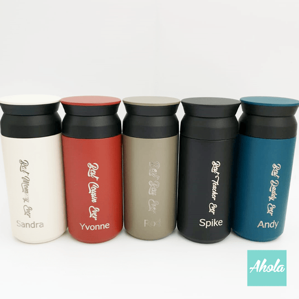 【Best Ever】 Engraved Stainless Steel TRAVEL TUMBLER  刻名不鏽鋼保冷/保温樽