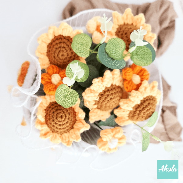 【Sunflowers】Crochet Flower Bouquet 向日葵針織花束