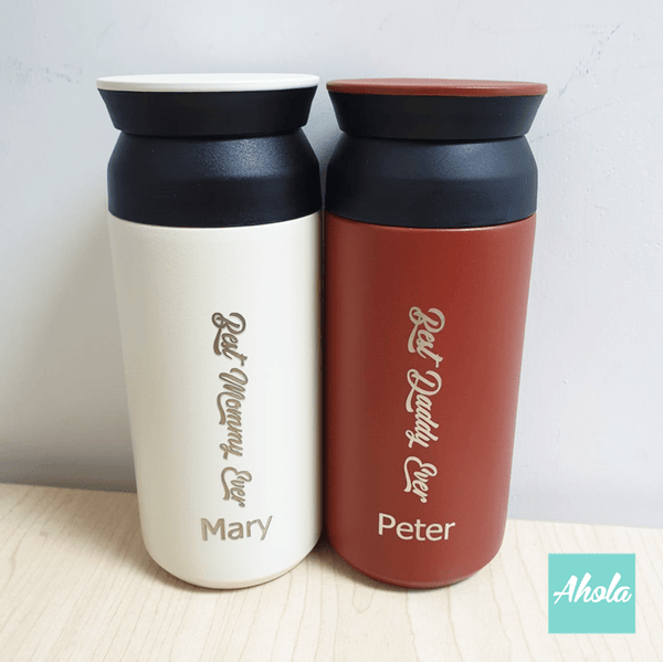 【Best Ever】 Engraved Stainless Steel TRAVEL TUMBLER  刻名不鏽鋼保冷/保温樽