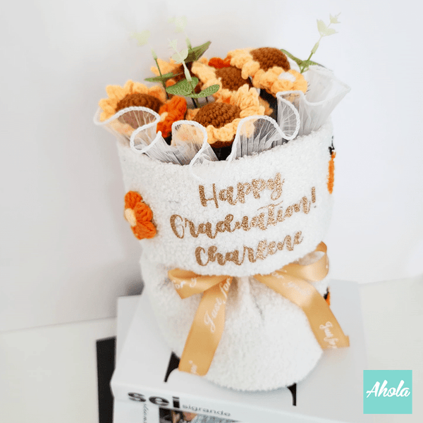 【Sunflowers】Crochet Flower Bouquet 向日葵針織花束