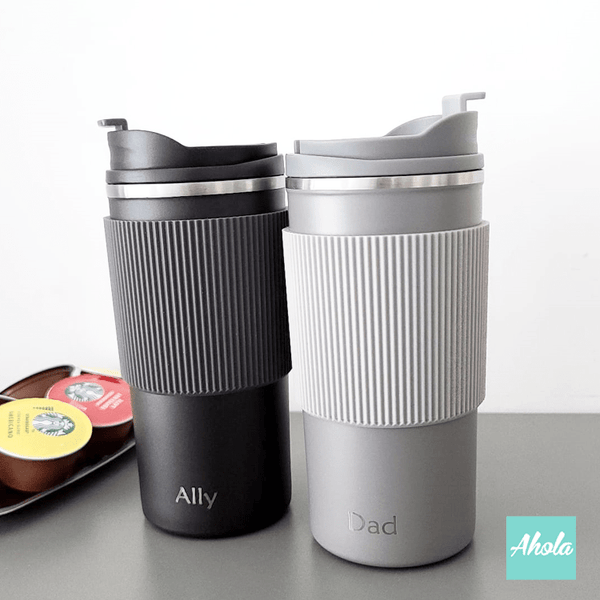 【Argo】 Engraved Stainless Steel Hot or Cold Coffee Cup 刻名不鏽鋼保冷/保温咖啡杯