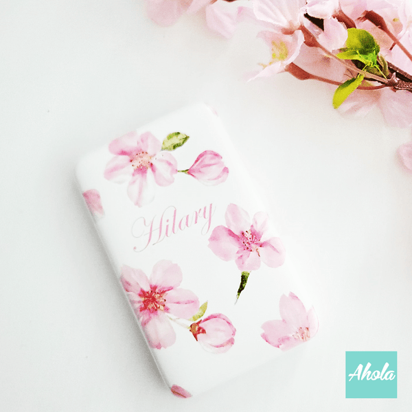 【Cherry Blossom】Portable Power Bank with built-in wire 櫻花內置線便攜式差電器 - Ahola