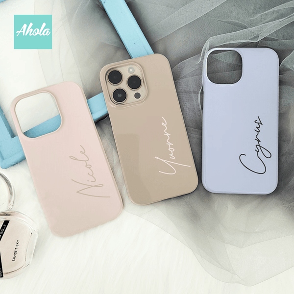 【Terre】Matte / Glossy Personalised Phone Case 亮面/啞面名字電話殼