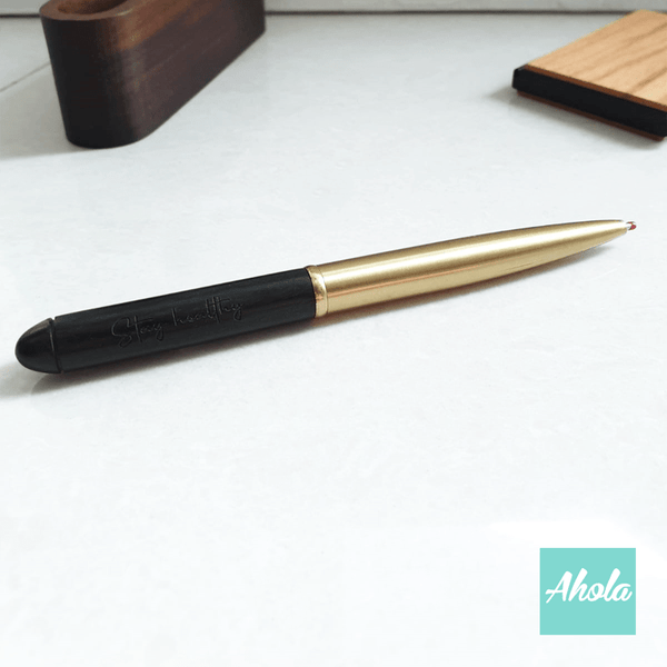 【Stylo】Engraved Wooden Pen 刻字木製原子筆