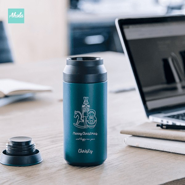 【Seasonal Greetings】 Engraved Stainless Steel TRAVEL TUMBLER 節日刻名不鏽鋼保冷/保温樽 - Ahola