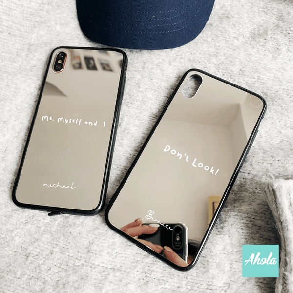 【Cute Quote】Protective Mirror Phone Case 全包邊鏡面名字電話殼