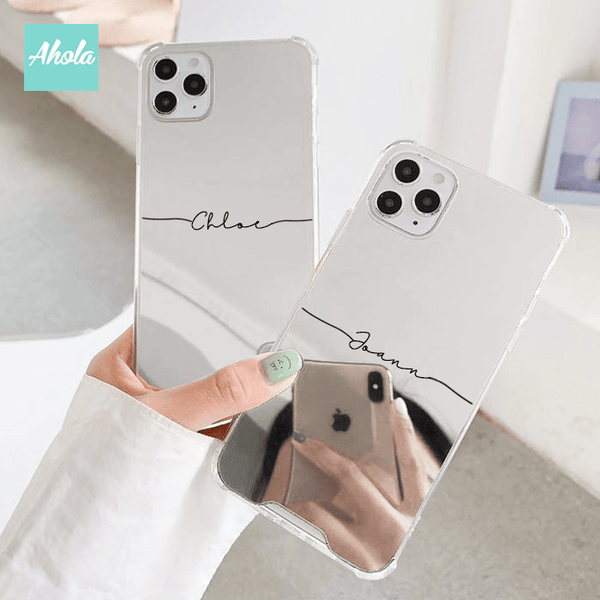 【Tilly】Protective Mirror Phone Case 全包邊鏡面名字電話殼