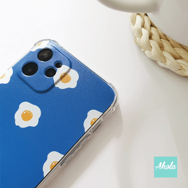 【Tamago】Egg Print Soft TPU transparent phone case 雞蛋圖案名字透明電話軟殼