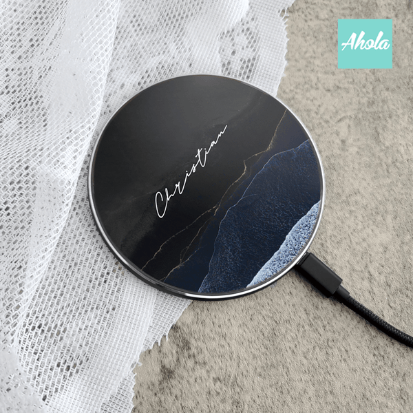 【Night Waves】15W Ultra thin FastWireless Charger Pad 海浪名字無線差電板