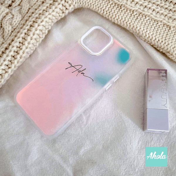 【Shiny】Iridescent iPhone Case 名字幻彩手機殼