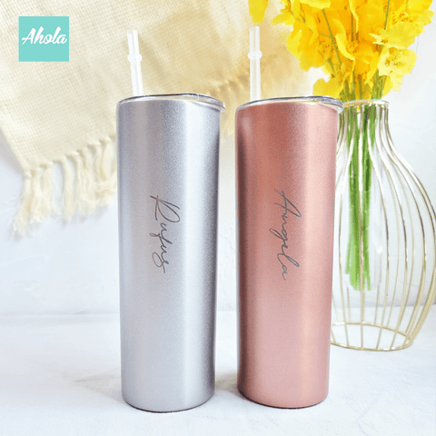 【Sippy】Stainless Steel Tumbler with Lid and Straw 不鏽鋼保冷/保温吸管杯