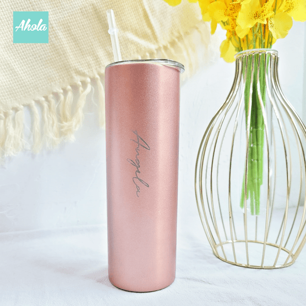 【Sippy】Stainless Steel Tumbler with Lid and Straw 不鏽鋼保冷/保温吸管杯