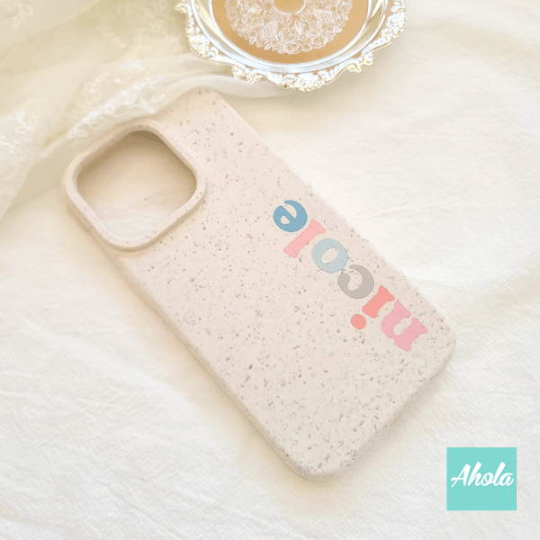 【Pastel】Name Biodegradable Compostable Phone Case可降解環保手機保護殻