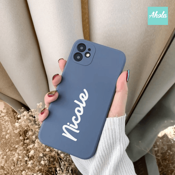 【Zcript】Ultra Thin Silicone Soft iPhone Case 矽膠全包邊自訂名字電話殼