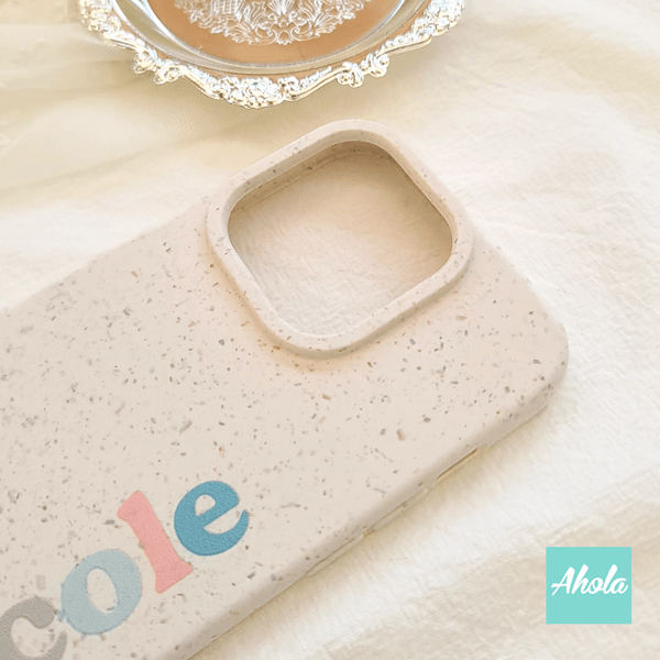 【Pastel】Name Biodegradable Compostable Phone Case可降解環保手機保護殻