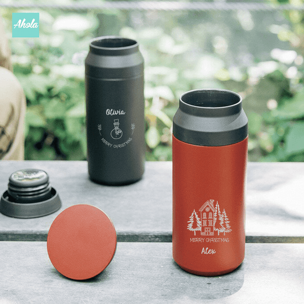 【Seasonal Greetings】 Engraved Stainless Steel TRAVEL TUMBLER 節日刻名不鏽鋼保冷/保温樽 - Ahola