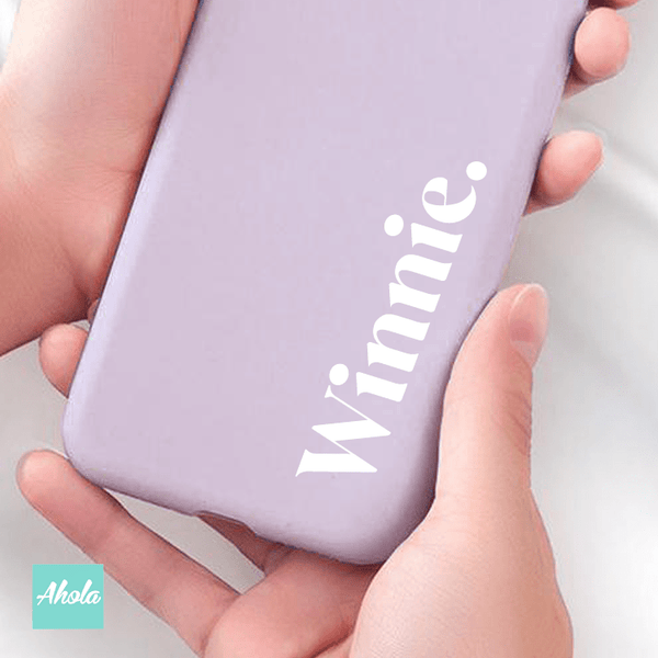 【Serif】Ultra Thin Silicone Soft iPhone Case 矽膠全包邊自訂名字電話殼