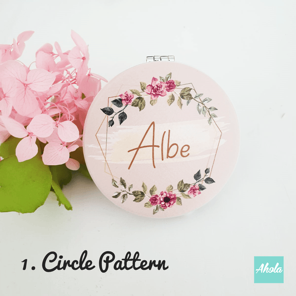 【Blossomy】Double Sided Compact Mirror 隨身鏡盒 - Ahola