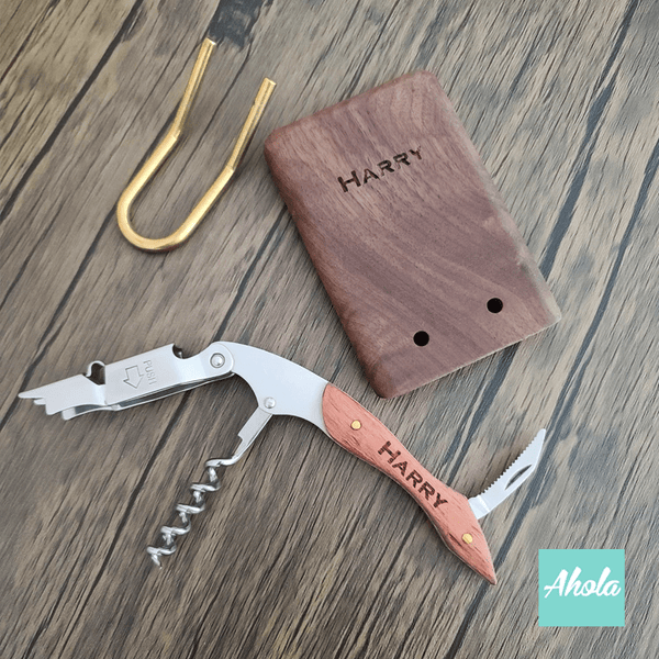 【Munich】Wooden Opener+Phone stand Gift Set 木製開瓶器+手機座禮盒套裝