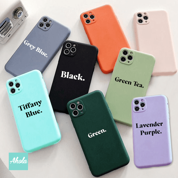 【Wordings】Ultra Thin Silicone Soft iPhone Case 矽膠全包邊自訂名字電話殼