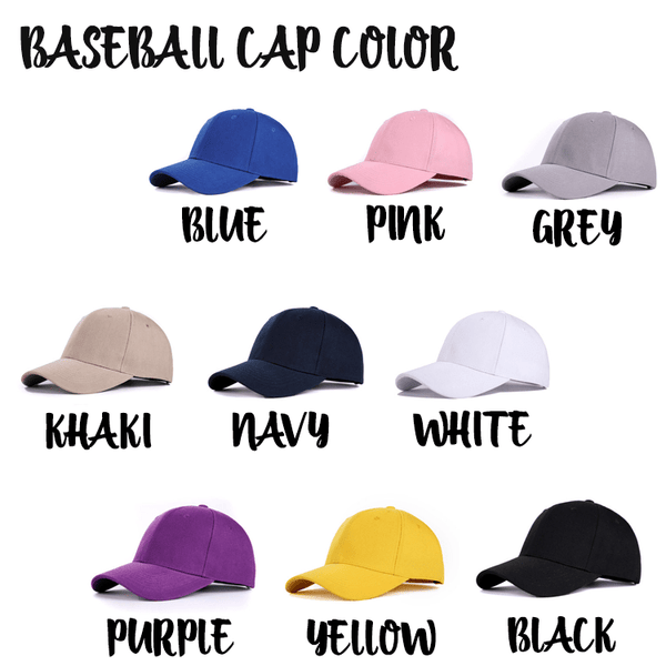 【Zap】Name Embroidery Baseball cap 繡名成人捧球帽