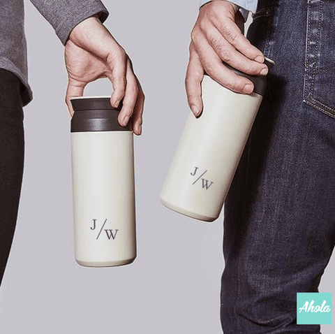 【Two Initials】 Engraved Stainless Steel TRAVEL TUMBLER 縮寫刻名不鏽鋼保冷/保温樽 - Ahola