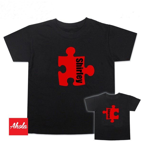 【Puzzle】Short Sleeve Tee 植絨燙畫系列 - Ahola