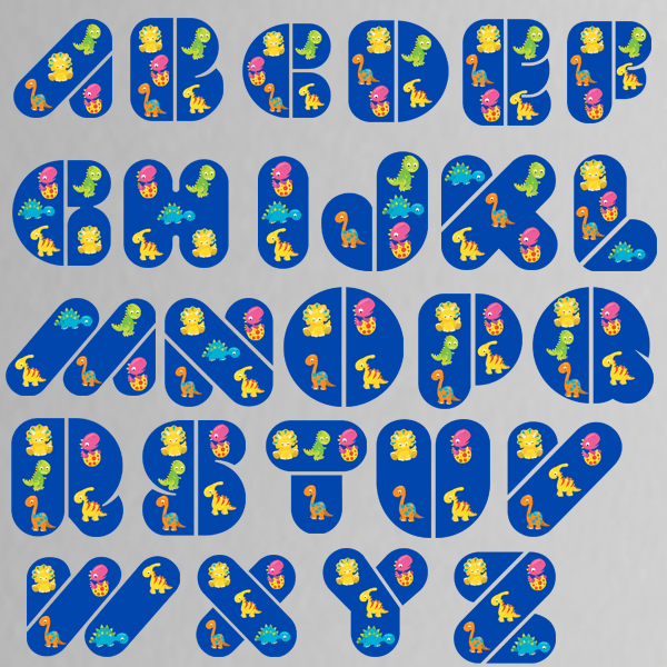【Cute Alphabet】Short Sleeve Tee 植絨燙畫系列 - Ahola